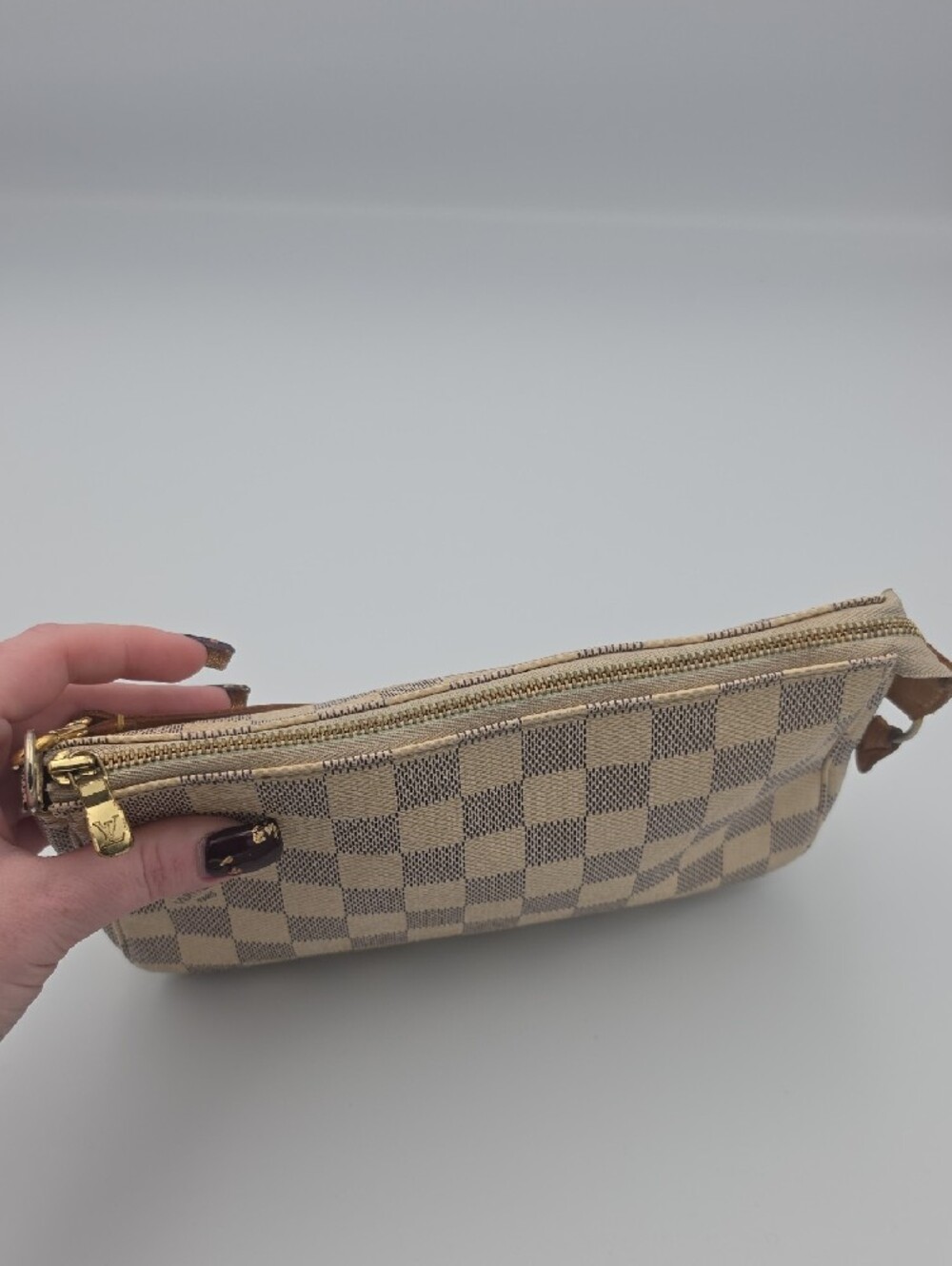 Louis Vuitton Damier Azur Small Pochette Accessoires W/ Original Strap (EUC)COA✨ - Picture 10 of 16
